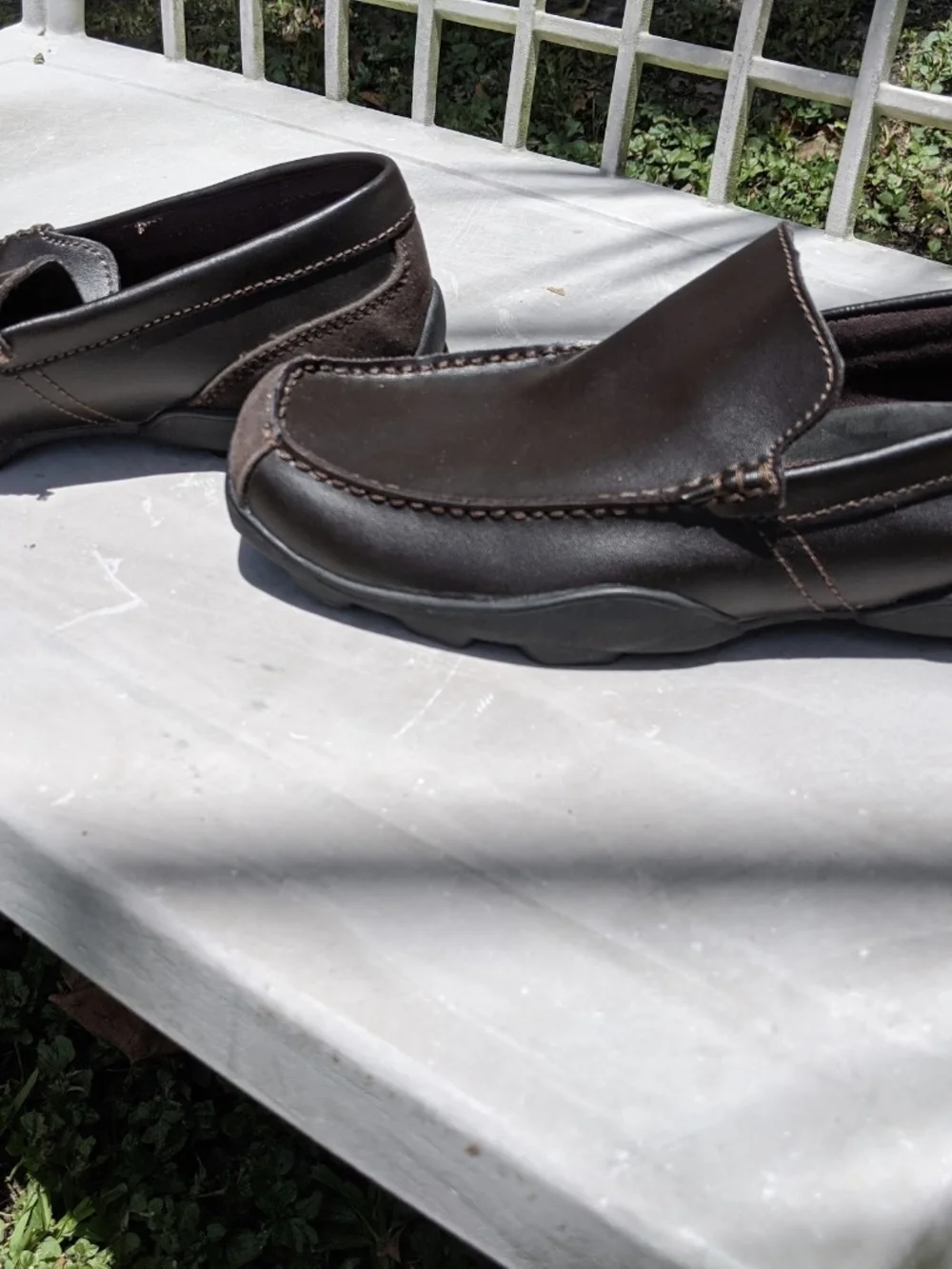Men's Brown Slip-On Loafers -